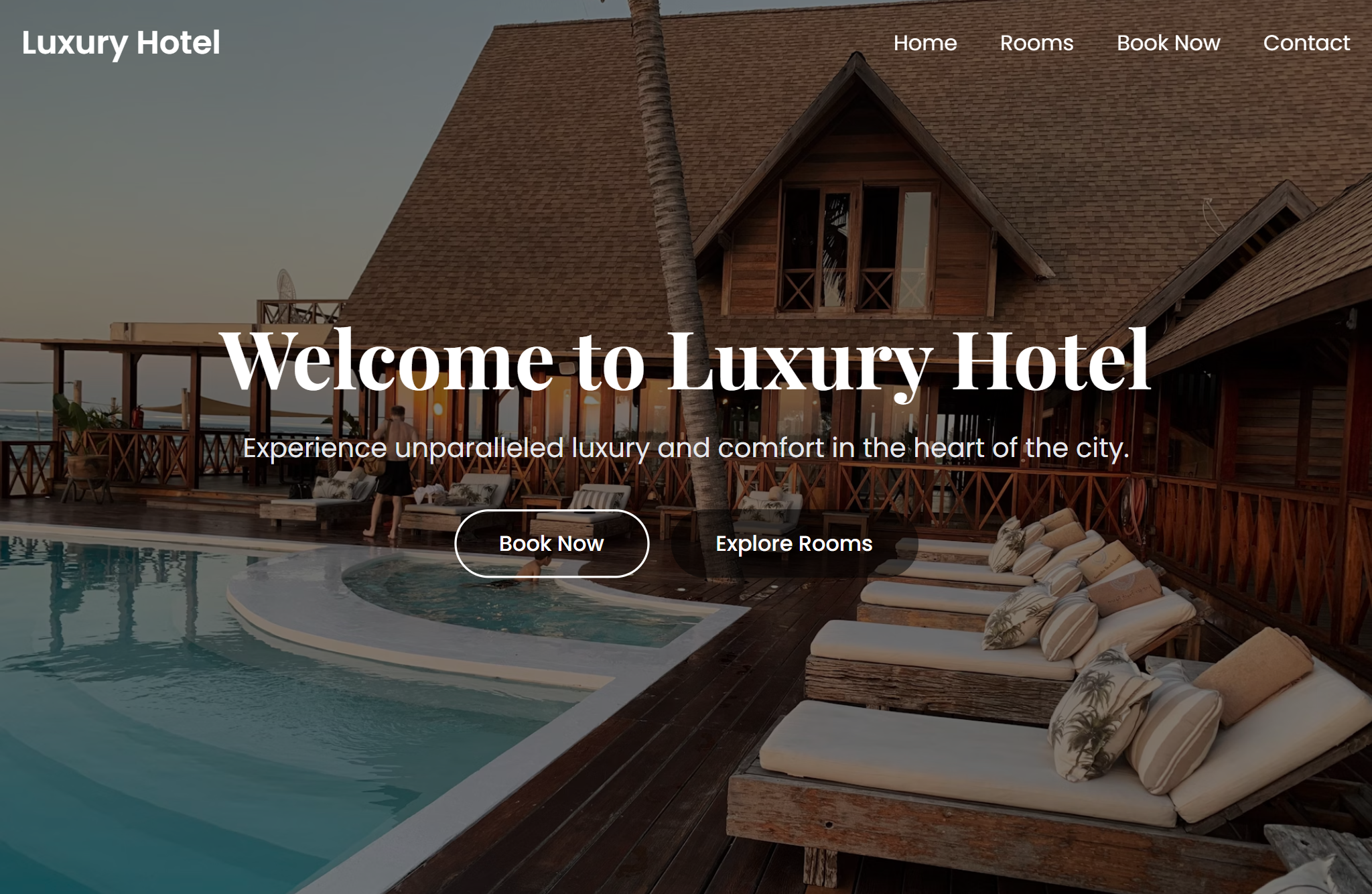 Hotel Landing Page