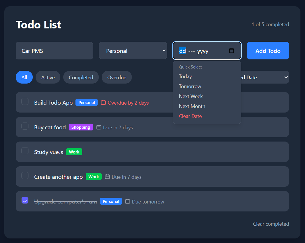 Todo App Add Task